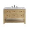 James Martin Vanities Breckenridge 48in Single Vanity, Light Natural Oak w/ 3 CM Carrara Marble Top 330-V48-LNO-3CAR - alternate 1